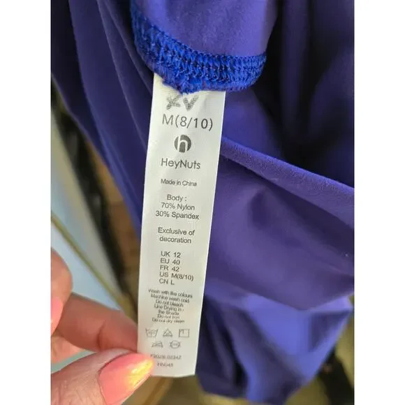 HeyNuts Hawthorn Athletic Essential High Waisted Yoga Leggings Purple M 8/10 - Picture 6 of 6